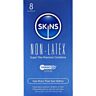 Condoms Skins Latex-Free Pack of 8 with Natural Feel