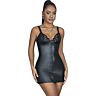 Sexy Dress SUBBLIME 957575 with Leather Effect and Lace