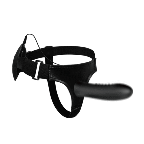 Pretty love myron vibrating strap on and hollow dildo