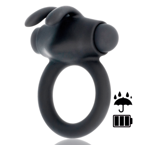Black&silver agron cock ring