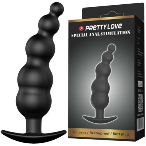 Anal Plug Pretty Love Bottom Special 11.8cm with Easy Handle