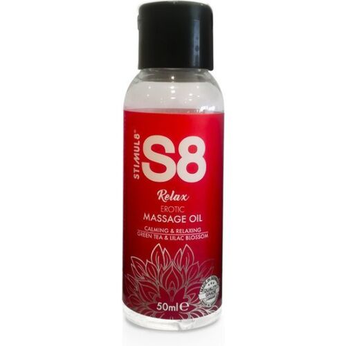 Massage Oil STIMUL8 S8 Relax with Green Tea