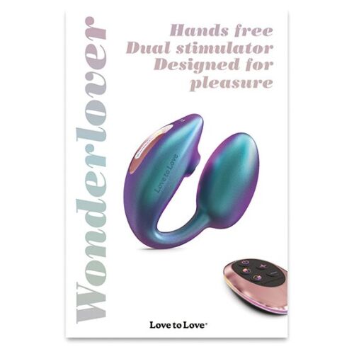 Love to Love Wonderlover Dual Stimulator - Iridescent Turquoise