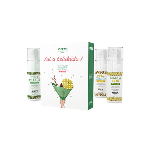 WARMING GOURMET MASSAGE OILS LET.S CELEBRATE! 3 X 30ML