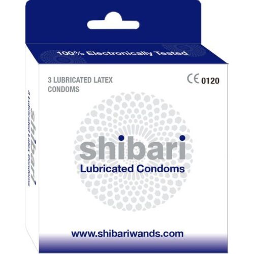 Lubricated latex condoms 3pc box