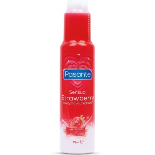 Pasante Strawberry Lubricant 75ml - Vegan Gel for Sensitive Skin