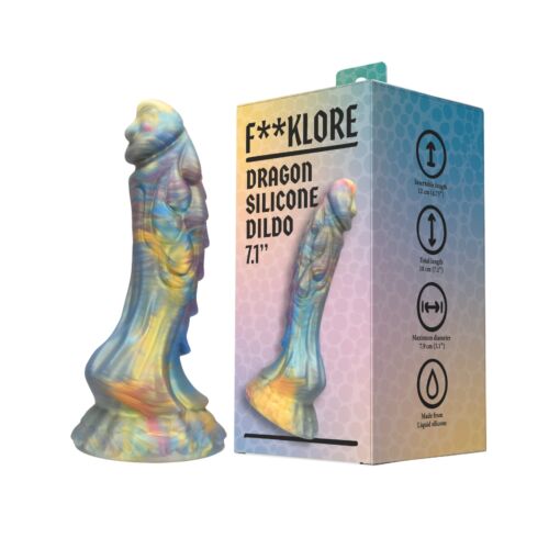 Dildo F**kLore Dragon with Stunning Marbled Design