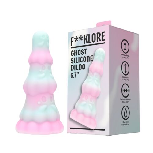 Dildo F**kLore Ghost Silicone with Spooky Design