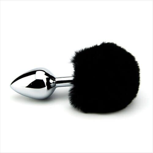 Butt Plug Furry Fantasy Bunny Tail with Faux Fur
