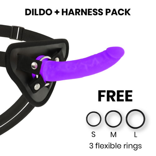 Harness Dildo DELTACLUB 17 cm Medical Grade