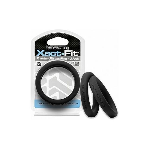 23 xact-fit cockring 2-pack - black