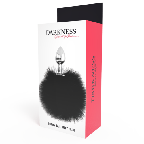 Anal Plug DARKNESS - Extra with Tail 7 cm
