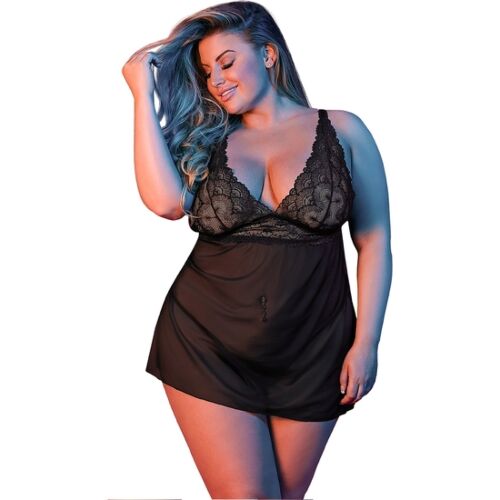 Lingerie Set Baby Doll & G-Set Black L/XL
