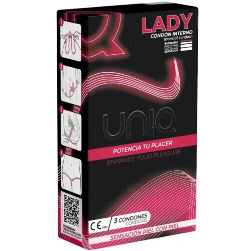 Female Condoms UNIQ Lady with Garter Belt