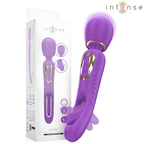 Wand Vibrator INTENSE FUN Christy with Flipping Tongue