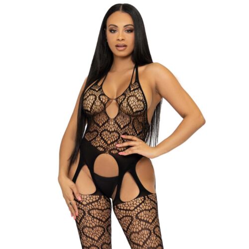 Bodystocking Leg Avenue with Heart Design