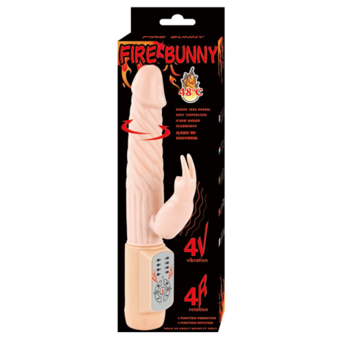 Vibrator BAILE FIRE BUNNY with Rotating Tip and Warming Feature