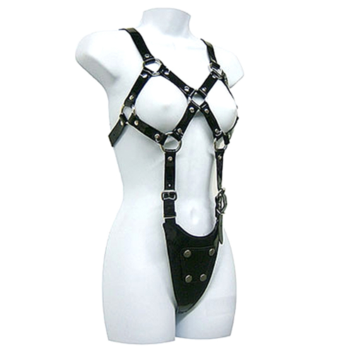 Body Harness Leather Body Exposed Body Woman Adjustable Fit