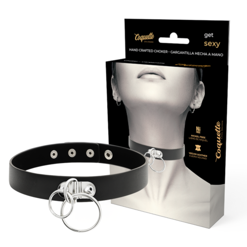 Bondage Choker Coquette Accessories Double Ring Design