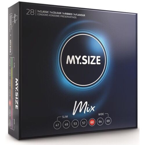 MY SIZE MIX Condoms 60 MM - Adjustable Widths for Comfort