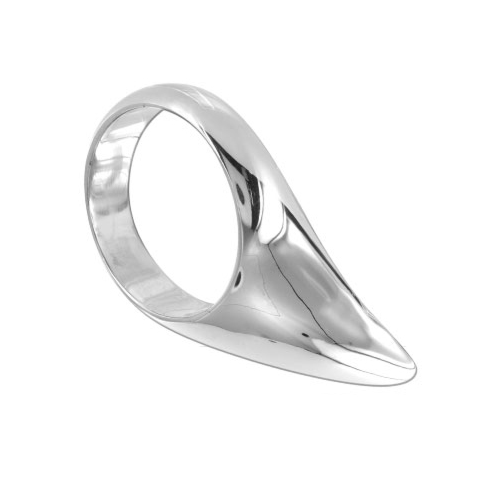 Metal Hard Cock Ring Teardrop 45mm - Hypoallergenic Steel