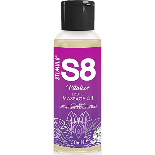STIMUL8 S8 Vitalize Lime Massage Oil 50ml