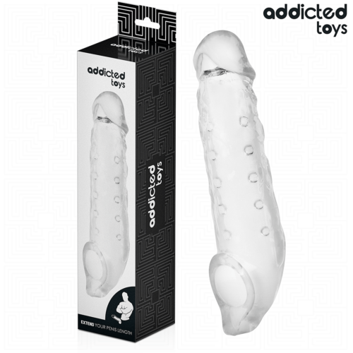 Addicted Toys Transparent Penis Extender Size S 23 cm