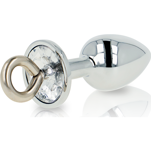 Anal Plug OHMAMA FETISH with Crystal and Ring