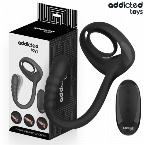 ADDICTED TOYS P-Spot Vibrating Cock Ring (Remote)