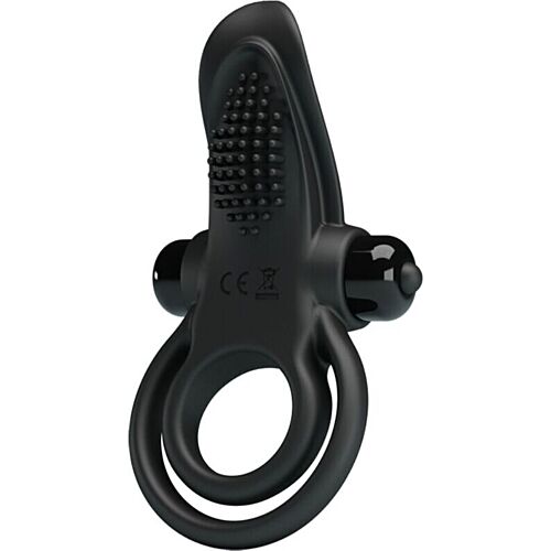 Vibrating Ring Pretty Love BI-210203 with Clitoral Stimulator