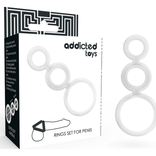 Penis Rings Set ADDICTED TOYS - Clear Performance Rings