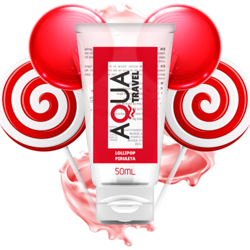 Aqua Travel Lollipop Flavour Water-Based Lubricant 50ml
