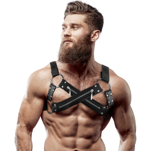 Adjustable Chest Harness FETISH SUBMISSIVE ATTITUDE