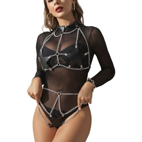 Full Body Harness SUBBLIME Star Shape with Chain Details