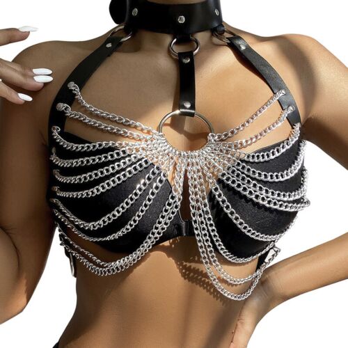 Chest Harness Sublime with Big Ring Chains