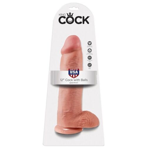 Dildo King Cock 12" with Realistic Touch