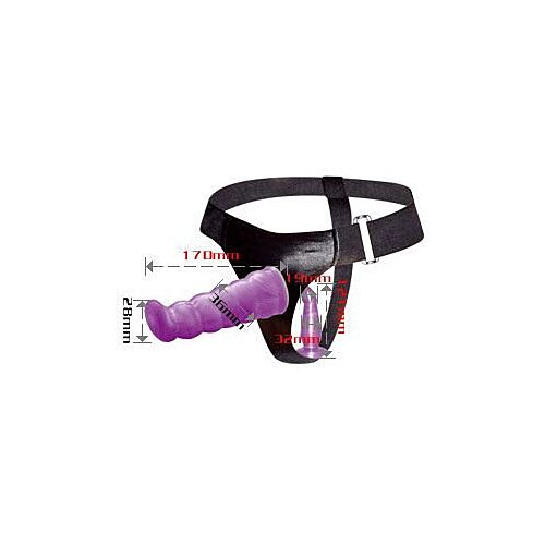 Ultra harness female anal and vaginal purple