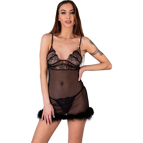 Babydoll Set LIVCO CORSETTI Zerunam with Thong