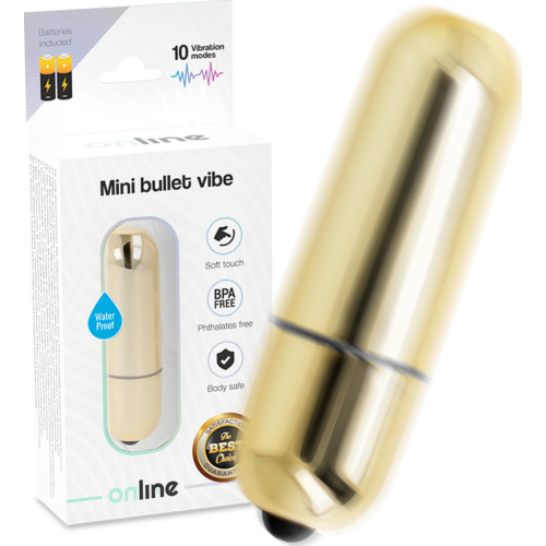 Mini Vibrator ONLINE Mini Bullet Vibe with 10 Vibration Modes