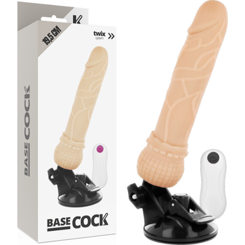 Realistic Vibrator BASECOCK 19.5cm with Remote Control