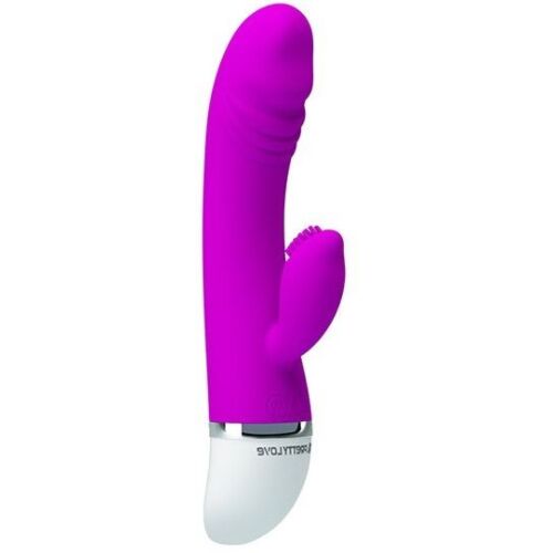 Pretty Love Flirtation David Rabbit Vibrator with Dual Motors