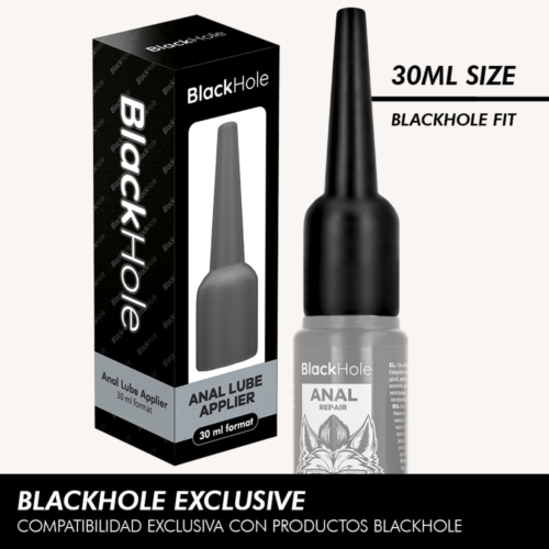 Anal Lube Applier Black Hole S Size for Comfortable Application