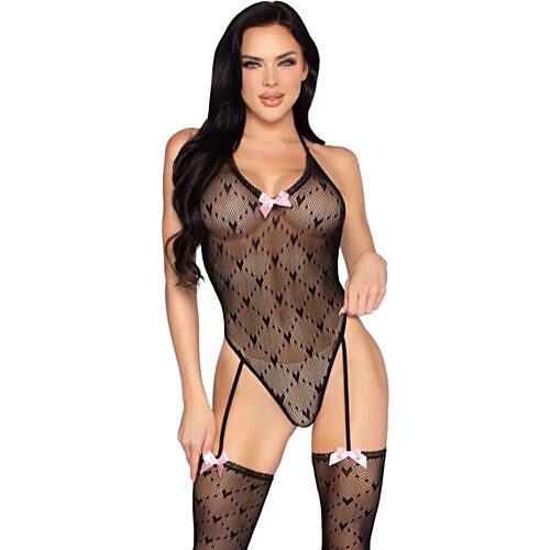 Bodysuit Leg Avenue 89360 with Garter Belt and Open Back