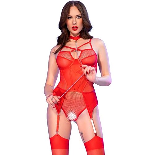 Crotchless Bodysuit Chilirose CR 4879 with High-Cut Design