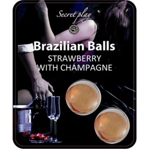 Brazilian Balls Set SECRETPLAY with Strawberry Champagne Aroma
