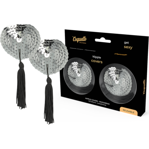 Nipple Covers Coquette Chic Desire - Self-Adhesive Silver