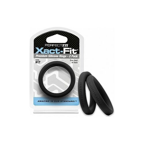 17 xact-fit cockring 2-pack - black