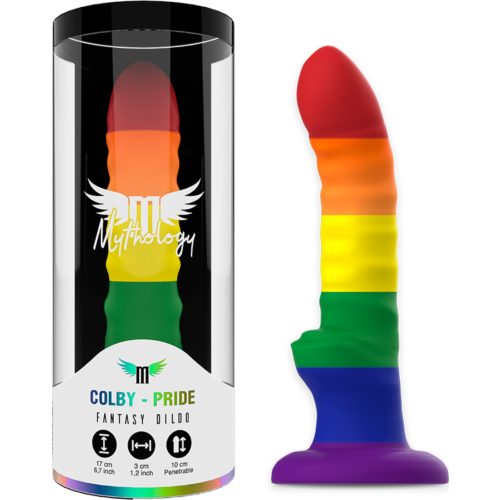 Mythology Her Colby Pride Dildo - Flexible Design