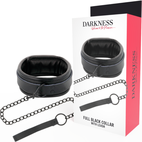Bondage Collar Darkness with Locking Buckle