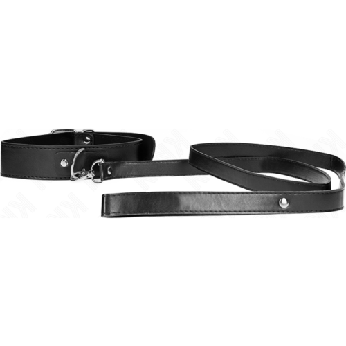 KINK Collar with 116 cm Leash Adjustable 32-50 cm x 8 cm